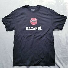Nova Camiseta Masculina BACARDI Rum BAT LOGO Grande Preta Manga Curta | AI comprar usado  Enviando para Brazil
