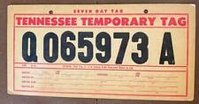 Tennessee 1970 temporary for sale  Owensboro
