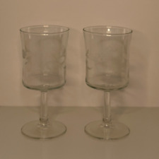 Etched water goblet for sale  Fort Lauderdale