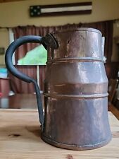 Antique Primitive Copper Pitcher With Wrought Iron Handle for sale  Shipping to South Africa