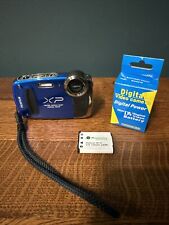 Usado, Câmera Digital Fujifilm FinePix XP-55WM 14MP Azul Impermeável Com Nova Bateria comprar usado  Enviando para Brazil