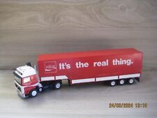 COCA COLA VOLVO GLOBETROTTER & TRAILER (KIT DE METAL BRANCO, acreditamos por Smith), usado comprar usado  Enviando para Brazil