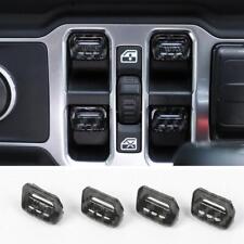 Para 2018-2023 Jeep Wrangler JL interruptor de controle de janela de fibra de carbono acabamento de botão 4P comprar usado  Enviando para Brazil