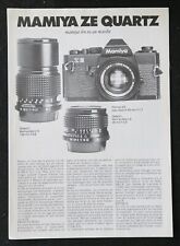 Camera catalog mamiya d'occasion  Expédié en Belgium
