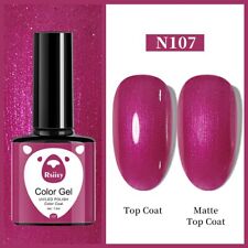 RSIIEY 7.3ml UV Color Gel Nail Polish Soak off UV/LED Solid Color Gel PolishN107, used for sale  Shipping to South Africa