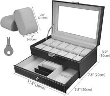 Hossejoy Jewelry Box Organizer Display Drawer Lockable Watch Box Case Unisex for sale  Shipping to South Africa
