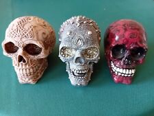 Set skull ornaments for sale  CHESTERFIELD