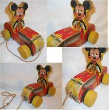 Usado, Juguete de madera Mickey Mouse Puddle Jumper Fisher Price década de 1950 Disney No. FP 310 segunda mano  Embacar hacia Argentina