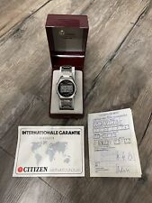 Citizen 1983 Digital Armbanduhr LCD Chronograph Seven Dual Time *full set* Rare comprar usado  Enviando para Brazil