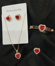 jewelry set piece ruby 4 for sale  San Antonio