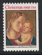 Scott 2578a- Madonna and Child, Single from Booklet- MNH 29c 1991- Estado perfeito não usado, usado comprar usado  Enviando para Brazil
