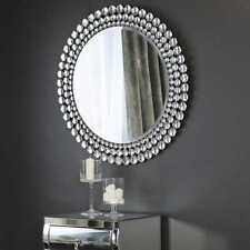 Srebrne lustro glamour okrągłe śr. 90 cm M-0533-01  na sprzedaż  PL