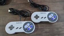 2 X Kiwitata Classic Retro SNES USB Wired Controller Gray Joypad For Windows PC, used for sale  Shipping to South Africa