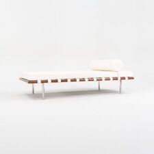 Cama de día Mies van der Rohe 2023 para Knoll Barcelona en cuero blanco, modelo 258L segunda mano  Embacar hacia Argentina