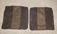 Two brown cushion for sale  STOKE-ON-TRENT