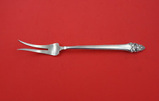 "Tenedor de chuleta para carne fría Sovereign Old by Gorham de plata esterlina de 2 dientes grande 10" segunda mano  Embacar hacia Argentina