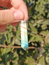 100% Natural Stone Blue Aragonite  Point Pendant 925 Sterling Silver Gemstone for sale  Shipping to South Africa