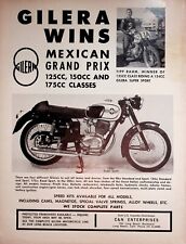Gilera Super Sport Tipp Rahm 1964 ganó el Gran Premio de México - anuncio de motocicleta vintage segunda mano  Embacar hacia Argentina
