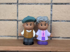 2 PIEZAS figuras afroamericanas raras de abuela abuelo de Fisher Price Little People segunda mano  Embacar hacia Argentina