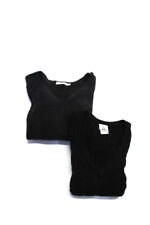 Suéteres femininos Lacoste Rag & Bone jeans cinza preto algodão tamanho FR 38 XS lote 2 comprar usado  Enviando para Brazil