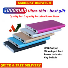 5000mAh Power Bank carregador rápido bateria portátil 1 USB para celular Reino Unido comprar usado  Enviando para Brazil