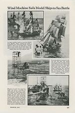 Usado, 1941 artículo de revista usando modelos de envío para filmar películas máquina de viento segunda mano  Embacar hacia Argentina