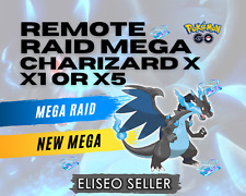 Incursiones remotas Pokémon Mega Charizard X GO - 1 o 5 invitaciones Mega Charizard segunda mano  Embacar hacia Argentina