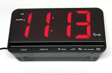 Equity By La Crosse Big 3" Led Digital Alarm Clock W/High And Low Dimmer Tested! for sale  Shipping to South Africa