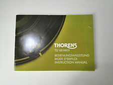 Thorens 160 instruction for sale  BANGOR