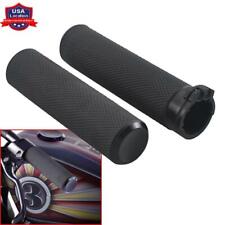 1" Black Motorcycle Handlebar Hand Grips Fit for Harley Dyna Sportster XL1200 for sale  USA