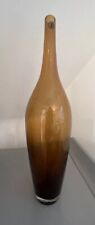 Ikea Salong Tall Vase Hand Blown Amber Glass Johanna Jelinek 43cm Statement Retr for sale  Shipping to South Africa