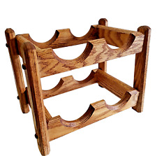 Used, Wine Rack - 4 Bottle Wooden Counter Top Rack - Compact 13.5"w x 8.5"d x 10.5"h for sale  Shipping to South Africa