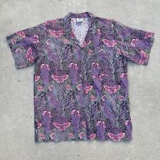 vintage caribbean club hawaiian shirt mens size large butterflies  for sale  South Gate