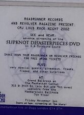Usado, Slipknot, Disaterpieces DVD, See & Hear Advance Screening Pass, Manhattans, RR comprar usado  Enviando para Brazil