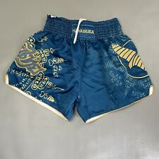 Usado, Shorts de boxe Hayabusa Falcon Muay Thai azul bordado masculino GG comprar usado  Enviando para Brazil