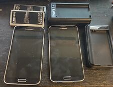 Lot Of 2 Samsung Galaxy S5 SM-G900V  - Smartphone - Broken For Parts Only for sale  Shipping to South Africa