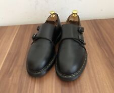 DR. MARTENS England Jules Leather Shoes Double Monk Boat Black 43 UK 9 €219 for sale  Shipping to South Africa