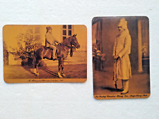 Vintage Tarjeta Postal Maharajá Bhavnagar Pratap & Chanra Bhanj Giratorio Foto comprar usado  Enviando para Brazil
