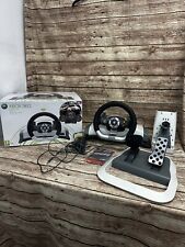 Xbox 360 Official Microsoft Wireless Force Feedback Steering Wheel & Pedals, used for sale  Shipping to South Africa