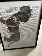 Dog pictures frames for sale  LEICESTER