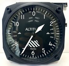 Relógio de bateria analógico Trintec Black Aviation altímetro de altitude 100' a 10000', usado comprar usado  Enviando para Brazil
