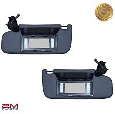 Viseira solar para Chevy Blazer S10 1995-2005 conjunto par qualidade original preto com luz comprar usado  Enviando para Brazil