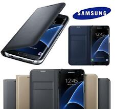 Luxury Leather Card Holder Wallet Flip Case Cover for Samsung Galaxy Phones til salgs  Frakt til Norway