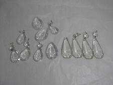 Glass clear faceted for sale  Shipping to Ireland