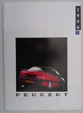 Peugeot brochure 1990 for sale  BOURNEMOUTH
