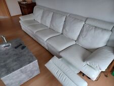 Weißes echtleder ecksofa gebraucht kaufen  Krombach