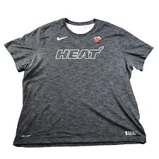 Usado, Camiseta Nike Miami Heat NBA Dri Fit atlética elástica preta manga curta tamanho 2XL comprar usado  Enviando para Brazil