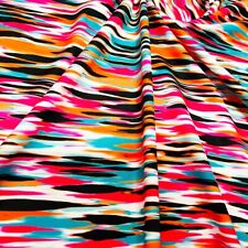 ENVÍO GRATUITO Tela elástica de Spandex estampado artístico en color por yarda para trajes de baño segunda mano  Embacar hacia Mexico