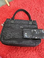 Black kipling handbag for sale  NEWPORT