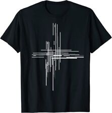 Camiseta unissex nova com etiquetas arquitetura design geométrico abstrato linhas gráficas  comprar usado  Enviando para Brazil